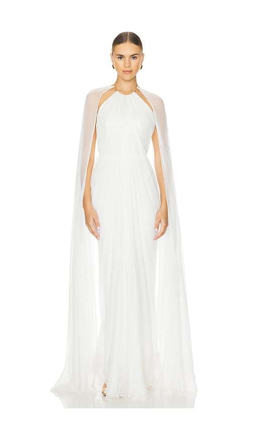 Maria Lucia Hohan Larisa Gown In Pearl White