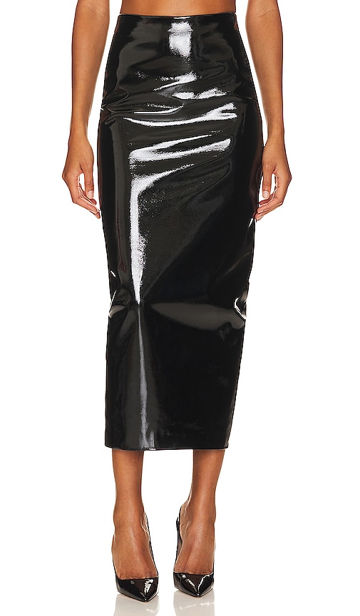 Maria Lucia Hohan Ivey Midi Skirt in Licorice