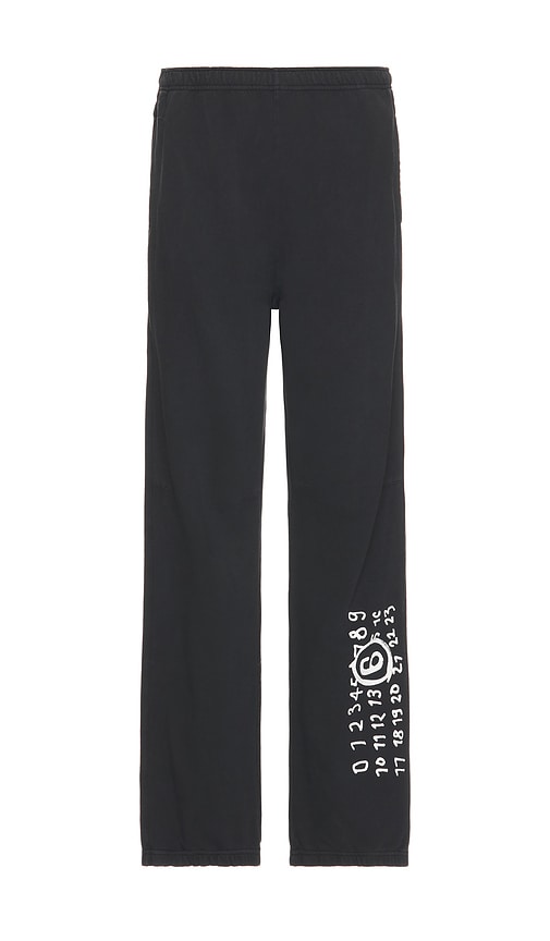 Shop Mm6 Maison Margiela Pants In 블랙