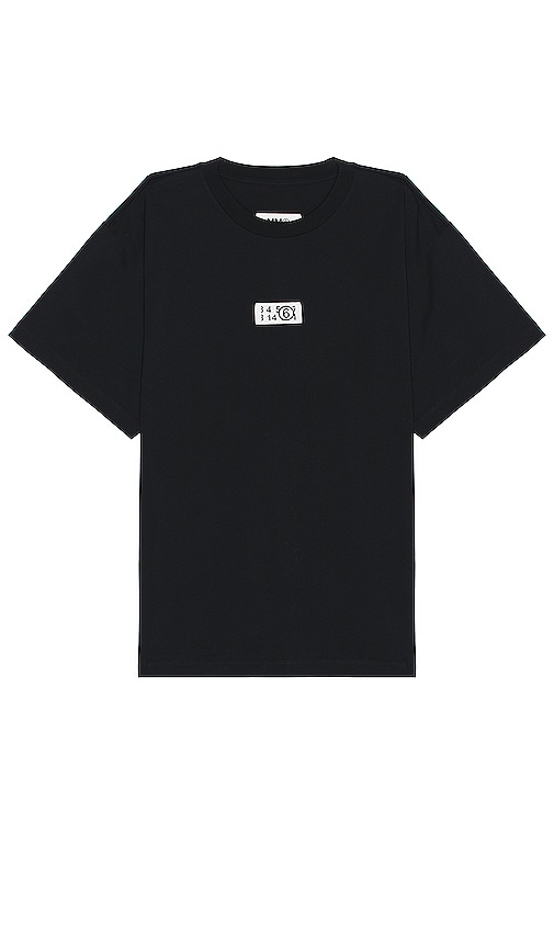 Mm6 Maison Margiela Logo-print Cotton T-shirt In Black