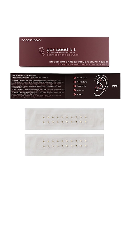 Moonbow Ear Seeds in Metallic Gold.