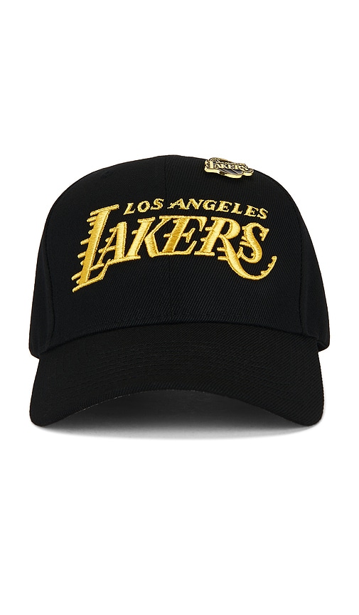 Mitchell & Ness NBA Lakers Pinned Gold Pro Snapback Hat