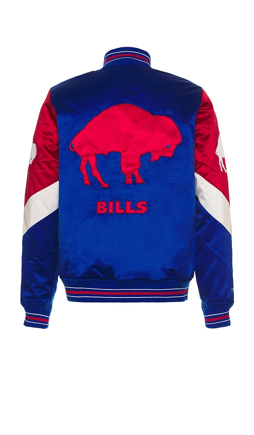 Mitchell & Ness NFL Bills Throw It Back Heavyweight Satin Jacket