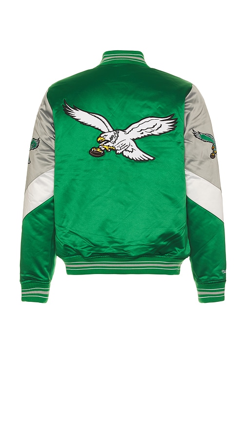Mitchell & Ness NFL Eagles Throw It Back Heavyweight Satin Jacket