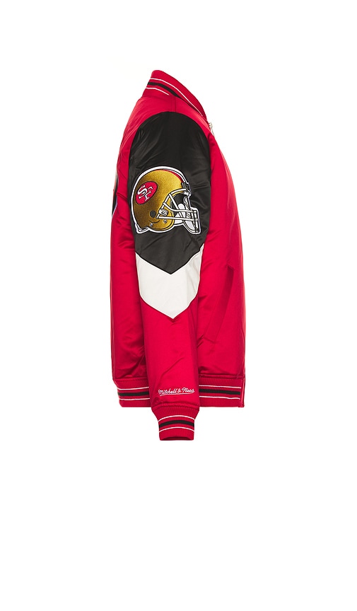  Mitchell & Ness Jacke Nfl In Red. Größe S. Also In M. 