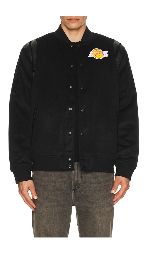 Mitchell & Ness NBA Lakers Walk The Tunnel Vintage Logo Varsity Jacket