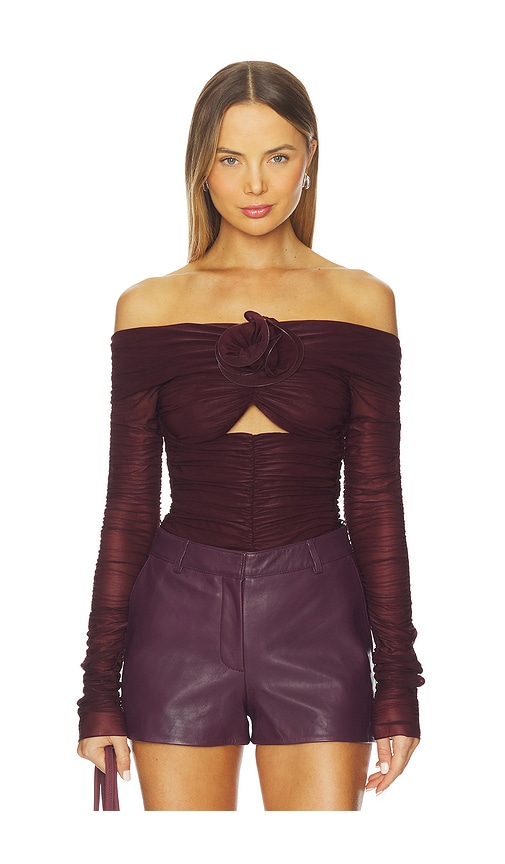 MARIANNA SENCHINA Flower Bloom Bodysuit