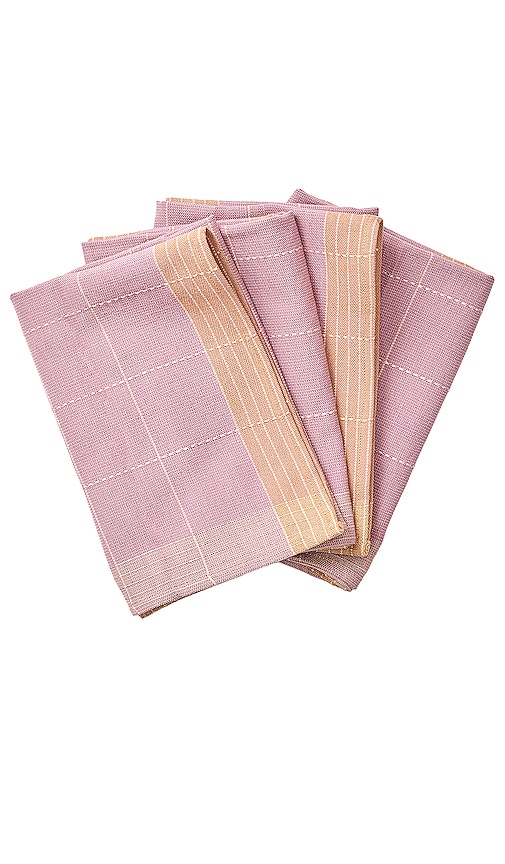 MINNA Meridian Napkin in Rosefinch