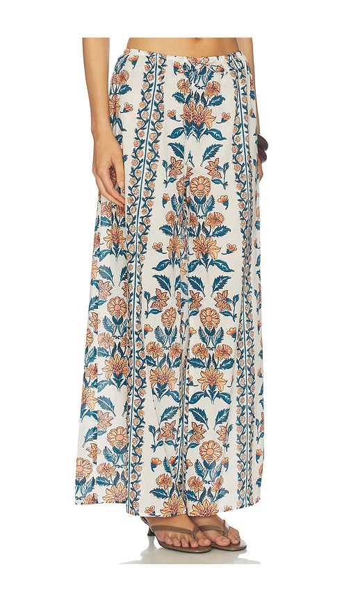  Montce Pantalón De Pierna Ancha Con Cordón Drawstring Wide Leg Pant En Color Crema Talla L  (también En M, S, Xl, Xs). 