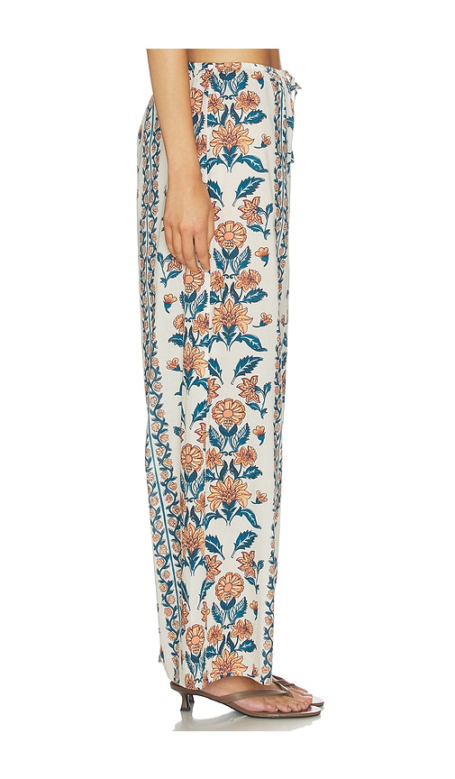  Montce Hose Mit Weitem Bein Und Kordelzug Drawstring Wide Leg Pant In Cream. Größe Xs. Also In S, M, L, Xl. 