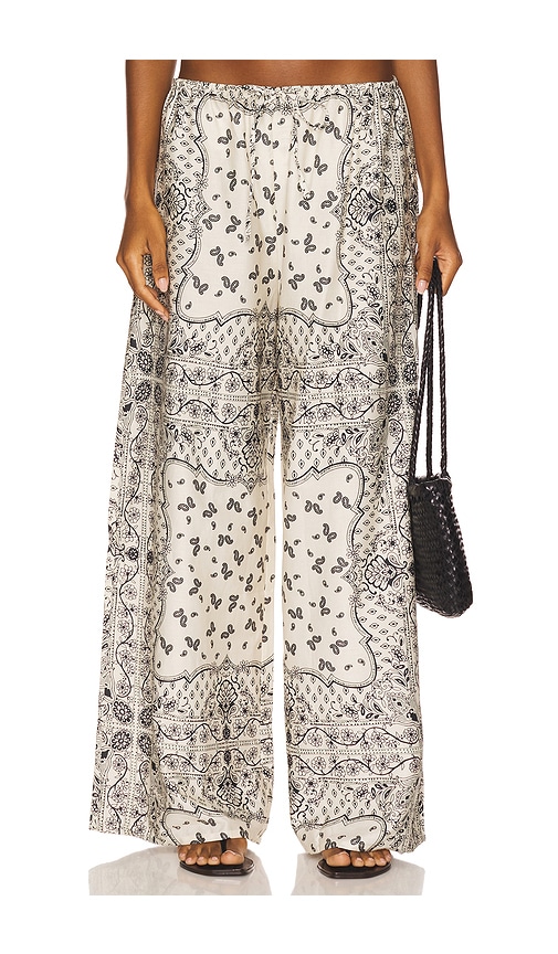Drawstring Wide Leg Pant