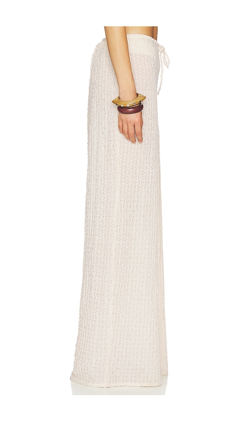  Montce Hose Mit Weitem Bein Und Kordelzug X Elsa Hosk Drawstring Wide Leg Pant In Beige. Größe S. Also In M, L, Xl. 