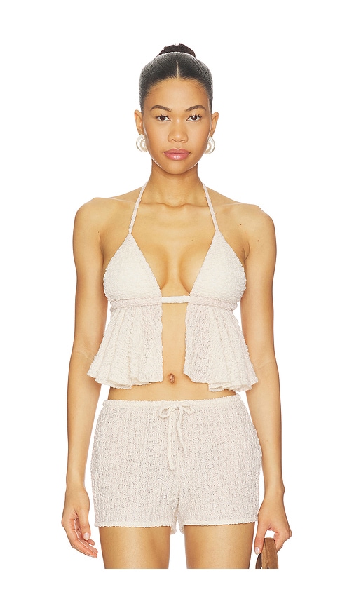 Montce X Elsa Hosk Emma Tank Top in Beige. - size S (also in XS, M, L, XL)