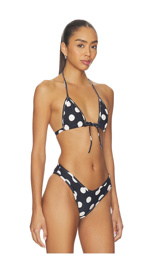 Montce Binded Emma Bikini Top In Black