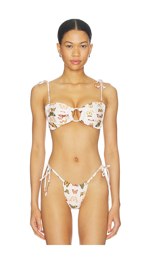 Montce Tori Ties Bandeau Bikini Top