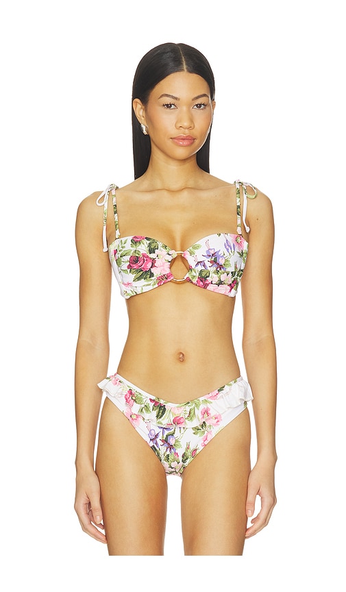 Tori Ties Bandeau Bikini Top by Montce in Bouquet