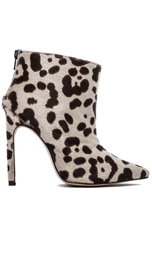 Point Ankle Boot with Fur