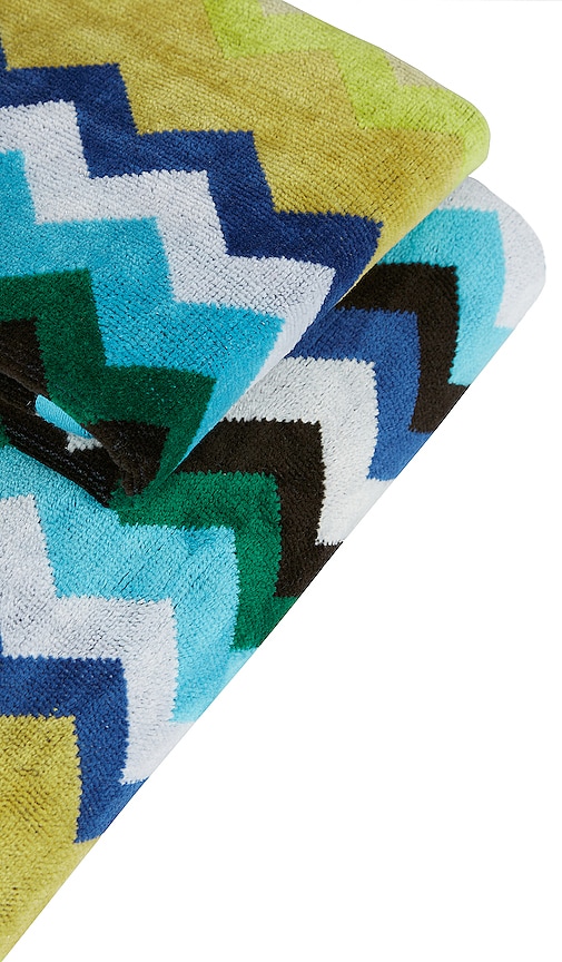  Missoni Home Handtuch-set Carlie In Green. 