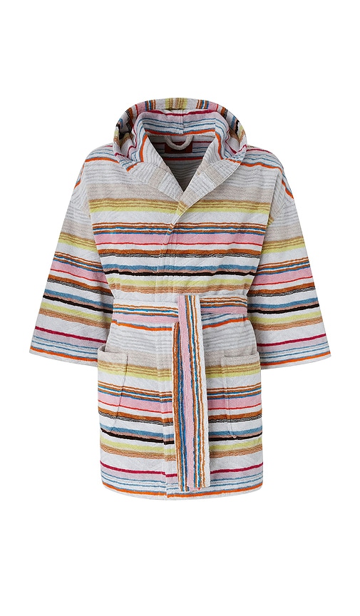 Missoni Moonshadow Hooded Bathrobe In Multi