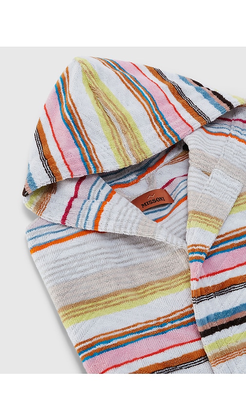 Missoni Moonshadow Hooded Bathrobe In Multi