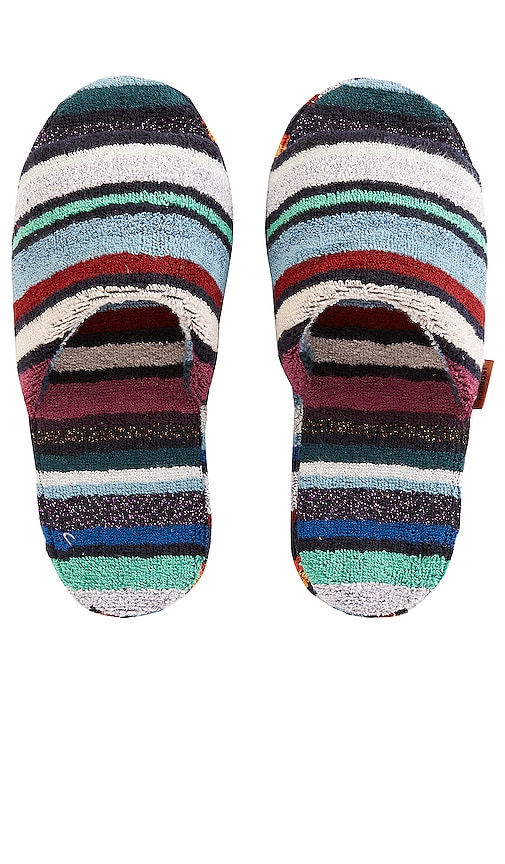  Missoni Home Slipper Chandler In Blue,red. Größe S. Also In Xs, M. 