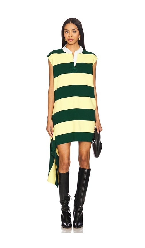 Cascade Mini Dress in Green,Yellow. - size S (also in L, M, XS)