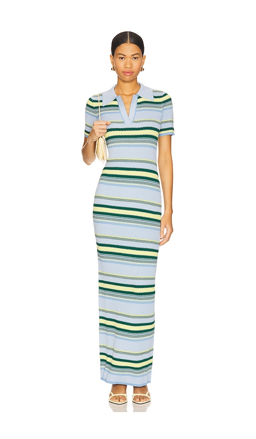 Striped Maxi Dress in Blue. - size S (also in L)