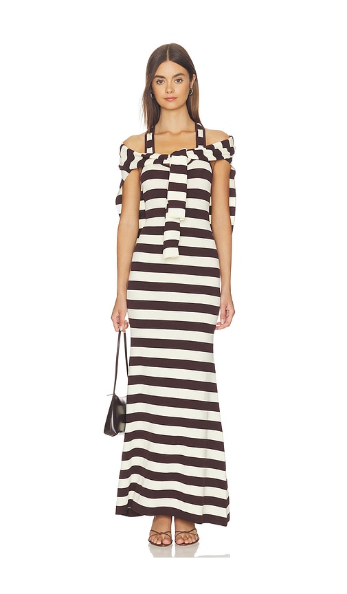Monse Back Knot Knitted Maxi Dress