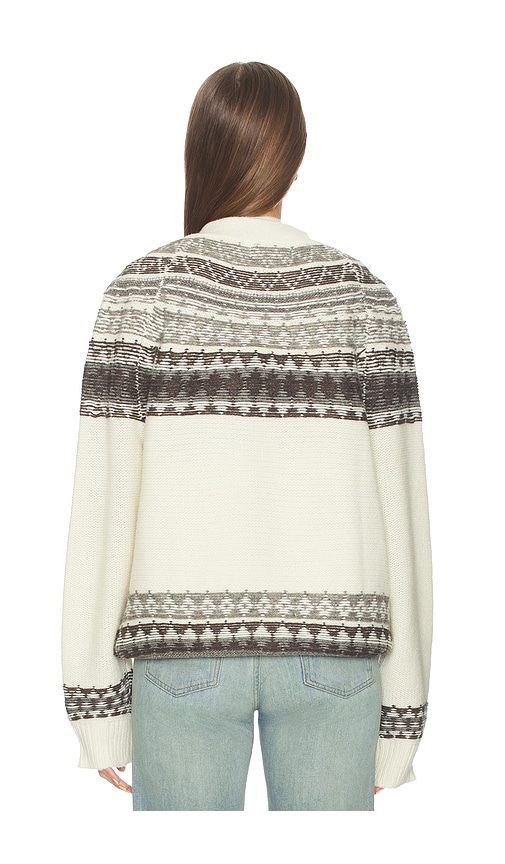  Monse Cardigan Fold-up Fair Isle In Ivory. Größe S. Also In M. 