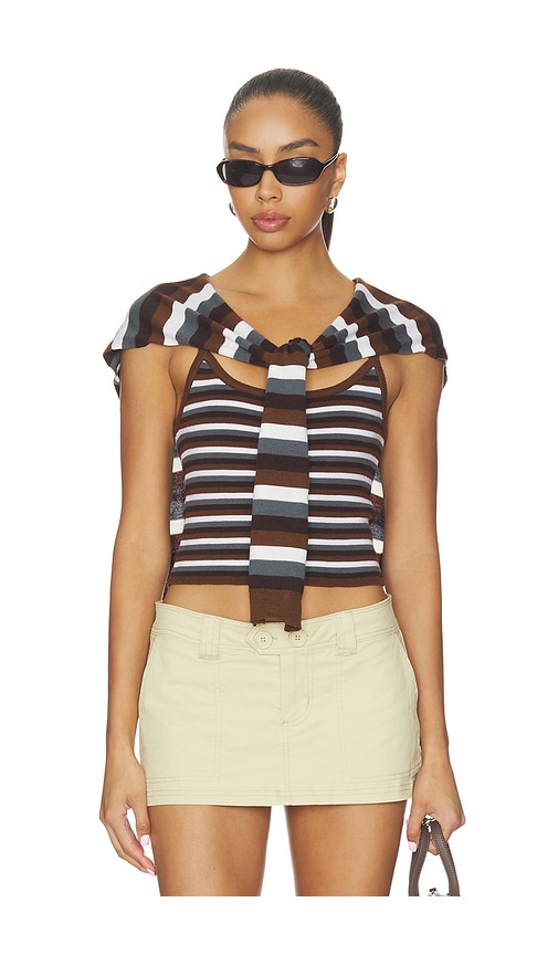 Monse Combo Stripe Cardigan Set