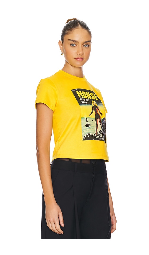 Shop Monse Lady Graphic Tee In Yellow