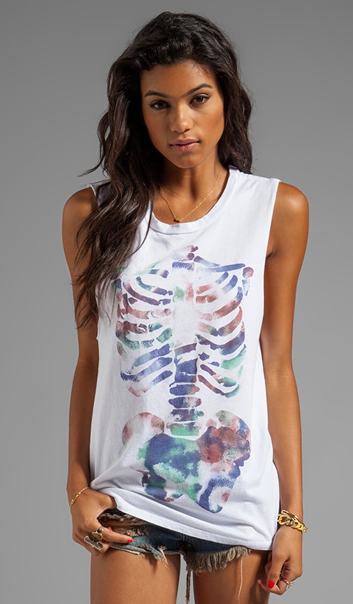 Watercolor Skeleton Tank