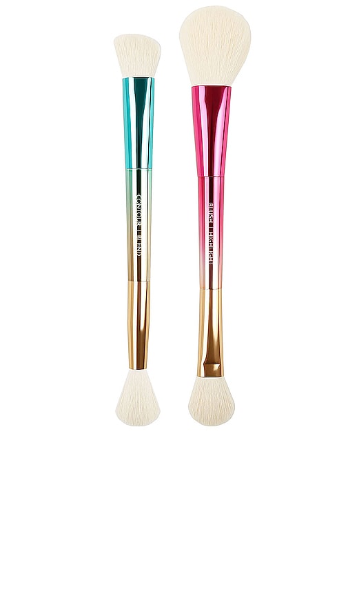 M.o.t.d. Cosmetics Party Of Two Dual Ended Face Brush Set In N,a