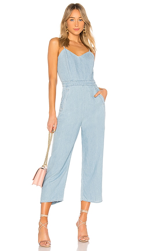 MOTHER The Cut It Out Jumpsuit in Songbird | REVOLVE