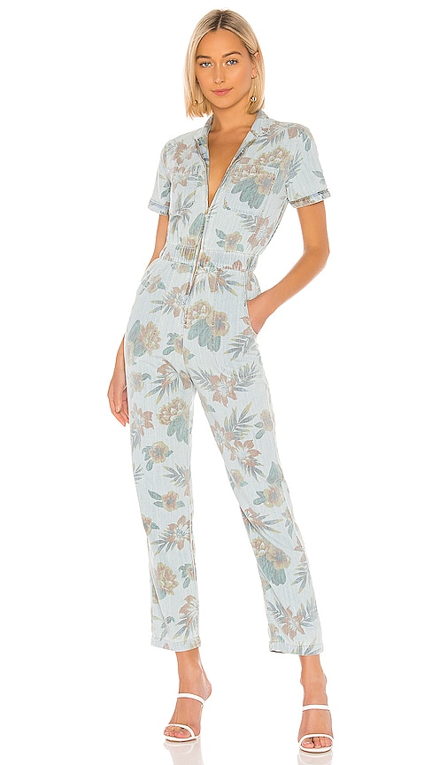 revolve denim jumpsuit