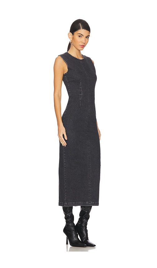 Shop Mother The Swerve Dress In Black