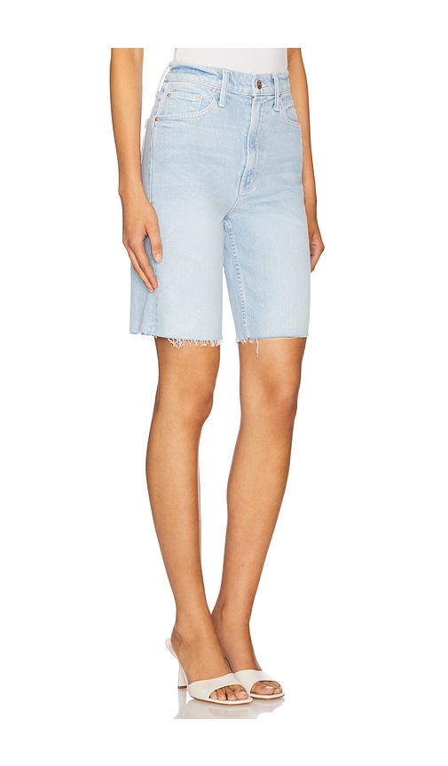 MOTHER HIGH WAISTED RIDER BERMUDA SHORT FRAY