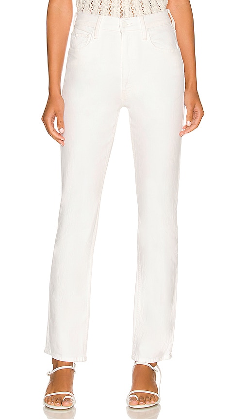 Shop Mother High Waisted Rider Skimp In White