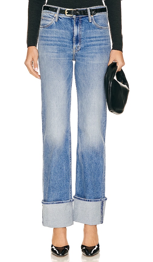 Mother The Duster Skimp Cuff Straight-leg Mid-rise Stretch-denim Jeans In Horsin Around