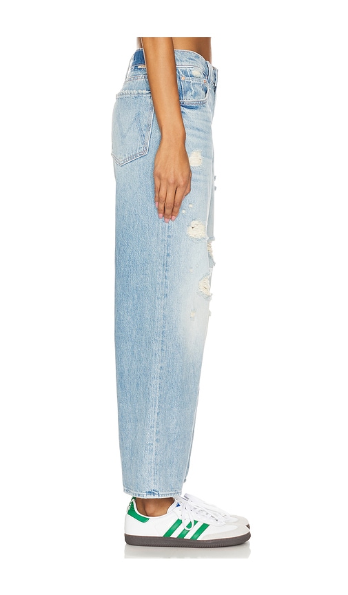  Mother Weiter Schnitt Down Low Spinner Hover In Denim-light. Größe 25. Also In 26, 28, 29, 30, 31, 32. 