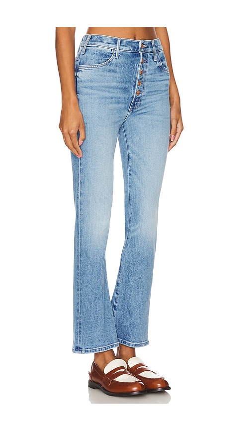 Mother Womens Balls In Your Court The Hustler Ankle Fray Cotton-blend Jeans In Tarot Time