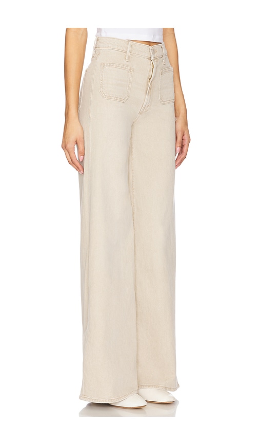 Mother 'patch Pocket Undercover Sneak' Beige Five-pocket Jeans In Twice As Nice