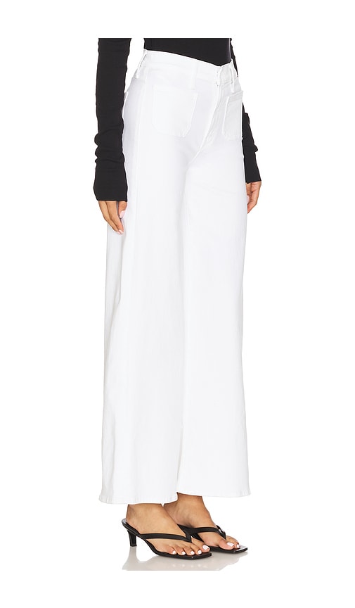Mother Lil Patch Pocket Undercover Wide Leg Jeans In Fairest Of Them All In White