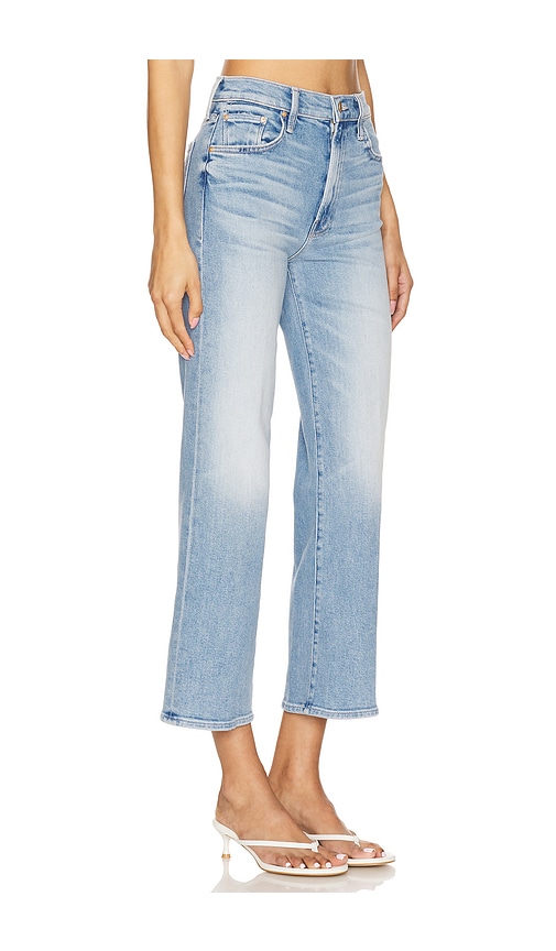 Mother Womens Look Ma No Hands The Rambler Zip Ankle Straight-leg Denim Jeans In Look Ma No Hands!