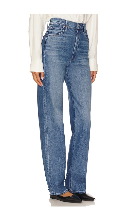 Mother High Waisted Tunnel Vision Sneak In Blue
