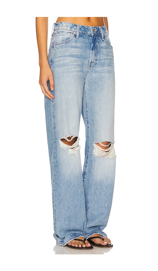 Mother The Dodger Sneak Jeans In Blue