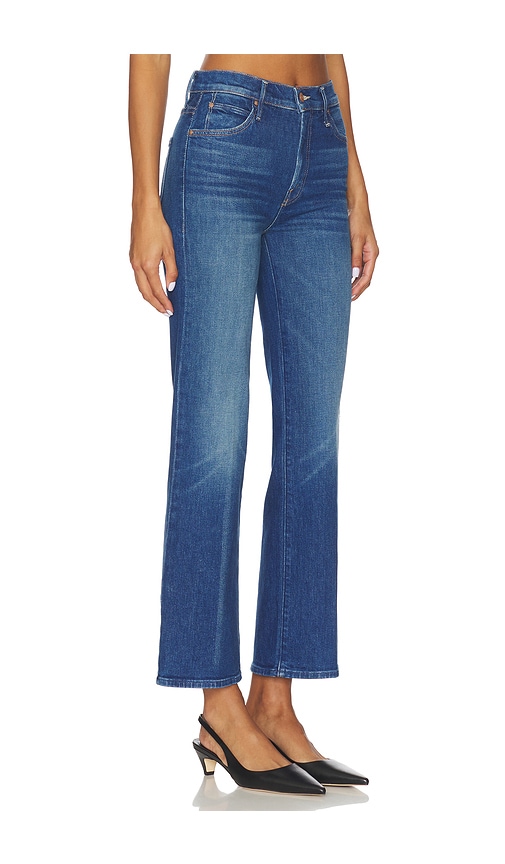 Mother The Kick It Flood Jeans In Blue
