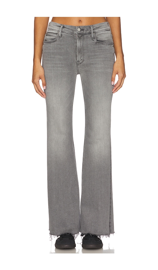 Mother The Doozy Sneak Fray Jeans In Green