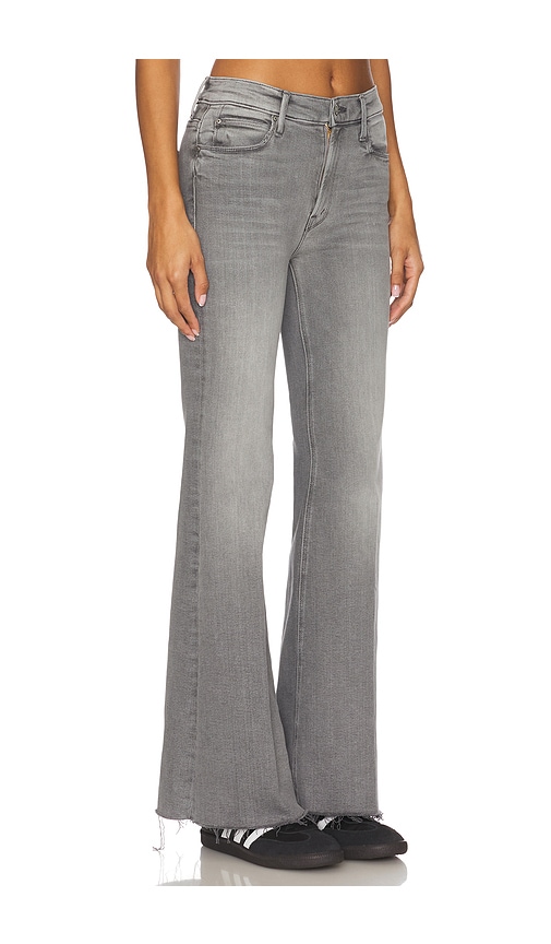 Mother The Doozy Sneak Fray Jeans In Green