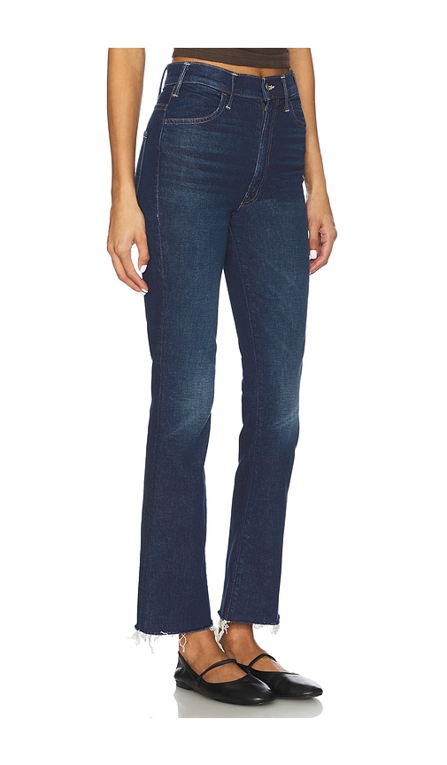 Mother The Hustler Flood Jeans In Blue